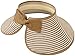 TAUT Women's Roll up Wide Brim Straw Hat Visor With Bow