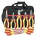 Wiha 32390 Insulated Pliers, Cutters & Drivers. 1000 Volt, In Canvas Tool Bag, 11 Piece