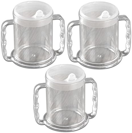 Wide Base Drinking Cup with Two Lids - Triple Pack Healthcare