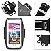 JULAM Sports Armband compatible with iPhone 7 6S 6 Plus Samsung Galaxy S8 S7 S6 S5 Edge Plus 5.8 Inch Cell Phone Case Sweatproof Adjustable Running Armbag (Fingerprint support - Black)