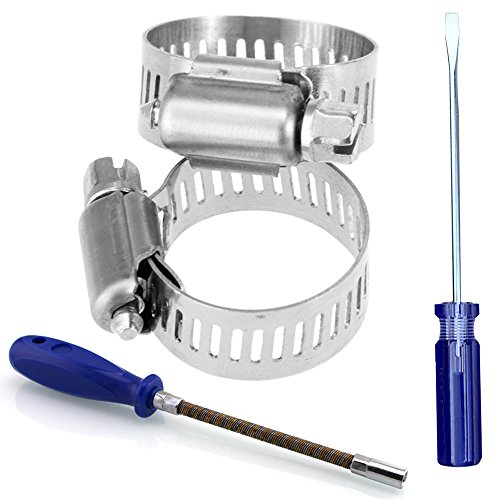 Anpro Pack of 12 Hose Clamp Stainless Steel Clamps Worm-Gear Hose Clamp, Miniature Power-Seal Worm-Drive Kit, 1/2-1-1/16(14-27mm) - Thumbnail 3