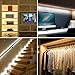 PANGTON VILLA Under Cabinet RF Remote Timing Function 13ft Flexible LED Strip 6000K Daylight White for Kitchen, Cupboard, Desk, Monitor Back, Shelf, Tape Light Set