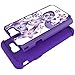 Samsung Galaxy J7 Perx Case,Galaxy J7 2017,Galaxy J7 V 2017 Case,Yiakeng Shockproof Protection Tough Rugged Dual Layer Armor Case Cover for Samsung Galaxy J7 Sky Pro / J7V (Purple Flower)