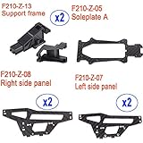 Walkera F210 RC Quadcopter Racing Drone Spare Parts: Soleplate A F210-Z-05 + Left / Right Side Panel F210-Z-07/08 + Support Frame F210-Z-13