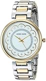Anne Klein Women's AK/2843MPTT Swarovski Crystal Accented Two-Tone Bracelet Watch