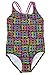 Speedo Girls 5-14 Black Hearts Splice One Piece Swimsuit (10)