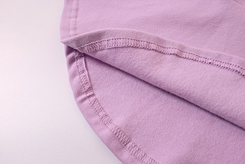 Infant Toddler Baby Girls Dress Cozy Ruffles Long Sleeves Cotton (18-24m(92), Purple)