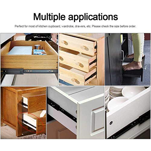 Lind Kitchen 1 Pair 14 Inch 350mm Metal Drawer Slide Super