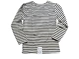 Genuine Russian Navy Blue TELNYASHKA Striped Long Sleeved T-Shirt Top (44