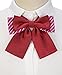 Pre-Tied Japanese School Girl Uniform Bow Ties, Office Lady Uniform Bowtie/Women kawaii Neck Tie for Cosplay WBT6 (red)