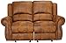 Coaster Furniture Sir Rawlinson Gliding Reclining Loveseat with Nailhead Studs Buckskin Brown 650152