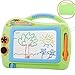 Magnetic Doodle Board with Enclosed Back Panel for Toddlers, Travel Size Magnetic Thicken Drawing Writing Tablet-Erasable Mini Sketching Pad with Pen 2 Stamps for Kids Childrens Birthday Gifts