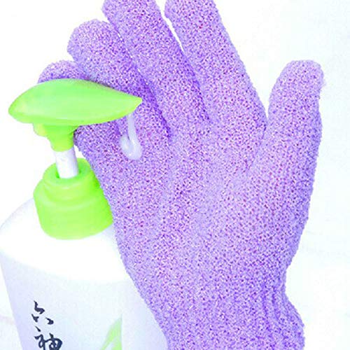 YoYoly 2 Pairs New Premium Shower Bath Towel Gloves Gloves Exfoliating Gloves Body Scrubbers (Multicolor)