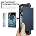 Vofolen Sliding Cover for iPhone 7 Case Wallet Credit Card Holder ID Slot Hidden Pocket Dual Layer Bumper Scratch Resistant Protective Hard Shell Hybrid Rubber Armor Case for iPhone 7 iPhone 8 - Navy