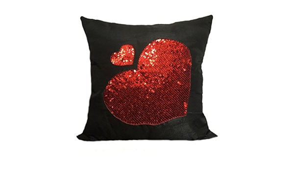 small sequin pillow