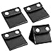 Pack of 4 Seatbelt Adjusters- Universal Auto Shoulder Neck Strap Positioner Locking Clip Protector PU Leather Vehicle Seat Belt Safety Covers for Universal Automotive Belt Strap