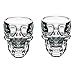 EASYTAR Crystal 3D Skull Pirate Shot Glass Drink Cocktail Beer Cup Set Of 2