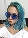 Samto One Piece Sunglasses, 2 Pack pc lens rimless colorful womens sunglasses (Blue, 2.3)