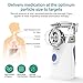 Portable Inhaler Machine Mini Handheld Steam Compressor Humidifier Travel Vaporizer Cool Mist Kits Adults & Kids with 4 Replace Masks(Blue)