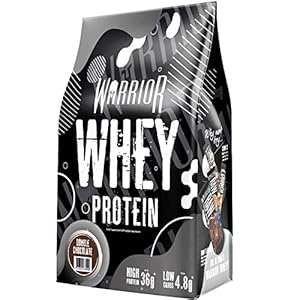 Warrior, Whey - Protein Powder - Packed with 36g of Protein - Low Sugar, and Low Carbs (Double Chocolate, 1kg)