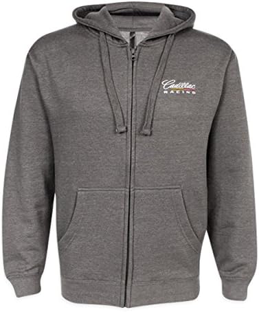 Cadillac Men's Benchmark Racing Full Zip Hoodie (Graphite, Large)