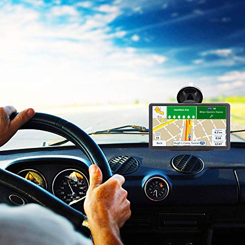 GPS Navigation car,[2019 Upgraded Version] 7 inch HD Capacitive Touch Screen GPS Navigation System with 8G Memory, Attach Sunshade,Free Lifetime Maps