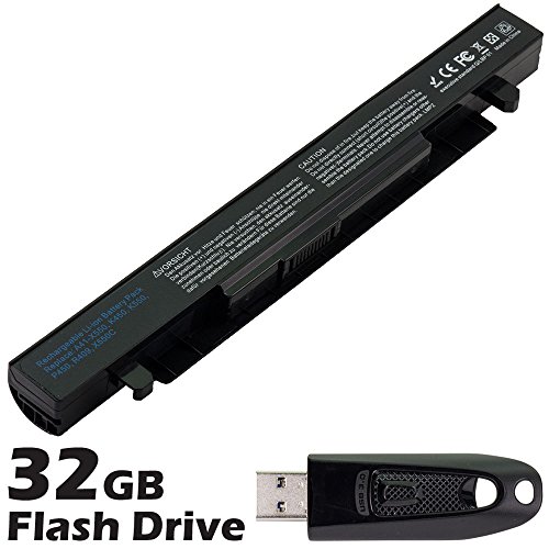 Battpit™ Laptop / Notebook Battery Replacement for Asus X552C (2200mAh / 32Wh) with 32GB Battpit™ USB Flash Drive