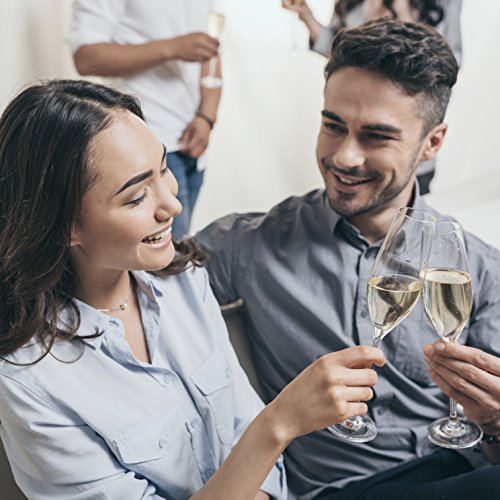Champagne Stopper by MiTBA – Bottle Sealer for Champagne, Cava, Prosecco & Sparkling Wine with a Built-In Pressure Pump. Let the Cork Fly & Keep Your Fizz’s Bubbles! Stainless Steel + ABS, B&S Color.