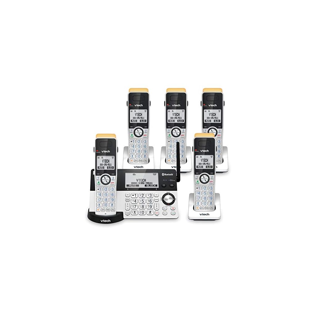 VTech IS8151-5 Super Long Range 5 Handset DECT 6.0 Cordless Phone for