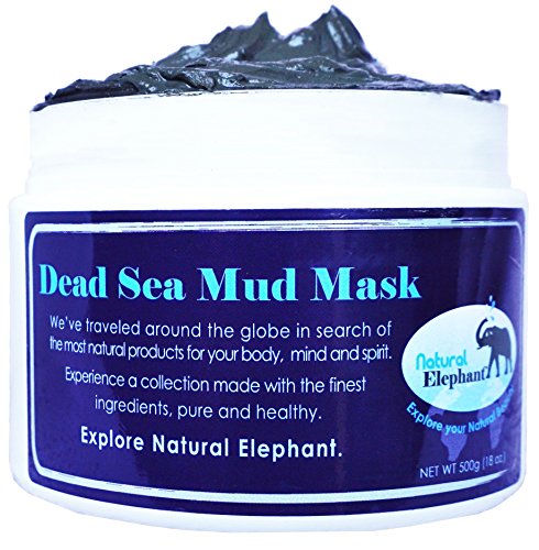Dead sea mud mask jar 18 oz by natural elephant, 500g, …