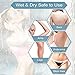 Brori Electric Razor for Women - Lady Shaver Womens Bikini Trimmer for Legs Underarms Public Hair Wet and Dry Rechargeable Waterproof with LCD Screen Aloe Lubricating Strips, Red