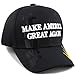 THE HAT DEPOT Exclusive 45th President Trump Make America Great Again 3D Cap (Black-Flag)