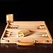 Deluxe Wooden Backgammon Set, Brown
