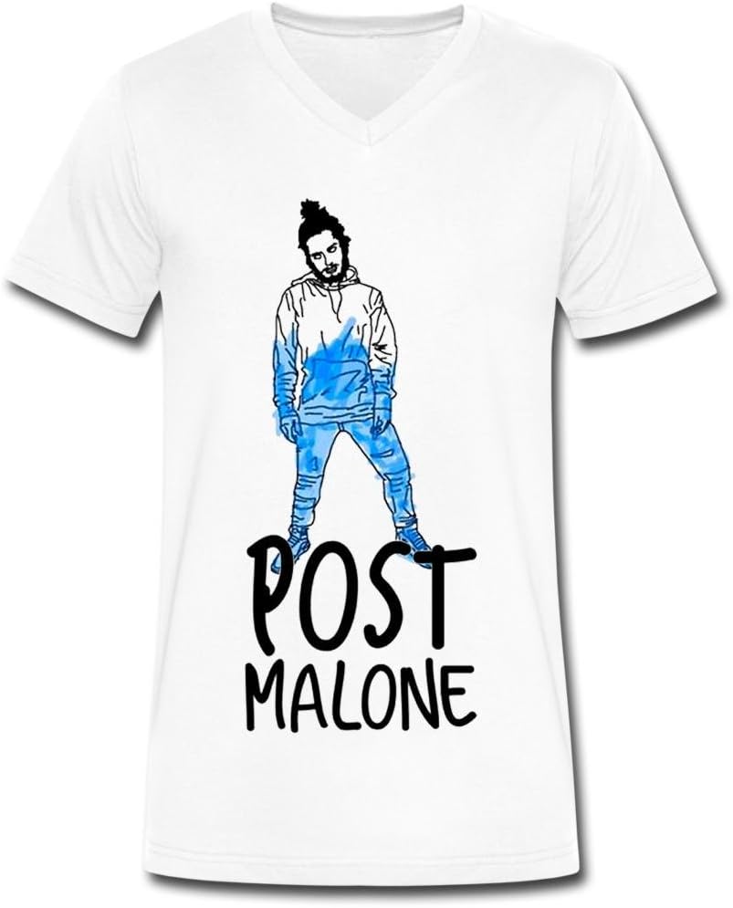 WBGDIY Post Malone Popular Logo Tee Shirt for Men White