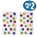 mDesign Soft Acrylic Non-Slip Rectangular Spa Mat Rugs, Plush Water Absorbent, Dotted Design - for Bathroom Vanity, Bathtub/Shower, Machine Washable - 34