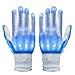 Vbiger LED Gloves Knit Gloves Party Light Show Gloves Finger Lights Toys Christmas Gift for Men Women