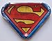 Superman Logo Novelty Shaped Dinner Party Plates - Package of 8