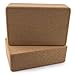 Peace Yoga® Set of 2 Cork Wood Yoga Blocks - Choose Your Size