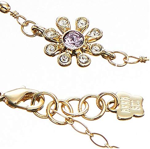Amazon アナスイ Anna Sui ブレスレット アクセサリー セット 蝶 チョウ バタフライ 花 フラワー 金 ゴールド ビジュー ブレス チェーン 華やか アンクル ジュエリー ブレスレット 通販