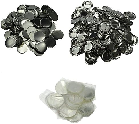 500 Sets 50mm &amp; 2 Inches Blank Round Metal-Back Button &amp; Badge Parts Badge Components With Pin For DAWEI Badge Making Machine Badge Supply