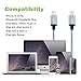 AOFU Lightning Cable,2Pack 6FT/2M iPhone Lightning Cable USB Charging Cable Cord for iPhone (Gray+White)