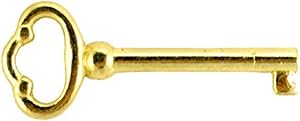  Generic KY-2 REPRODUCTION BRASS PLATED HOLLOW BARREL KEY 