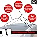 JUSTINCASE Rooftop Cargo Hooks and Tie Down Straps – Ultimate Car Roof Storage System – Sturdy and Safe – Five Stainless Steel Hooks – Two 197-Inch (16'-5”) Long, 1-Inch Wide Car Rooftop Straps