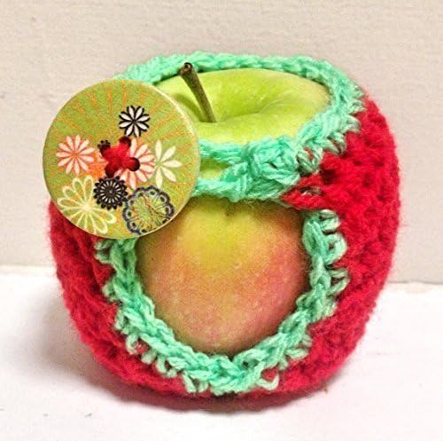 Apple Cozy. Lunchbox decorations and Fruit Savers/Protectors. Gift for Teacher, Thank you gift for School, Back to School Personalized Fruit Protector