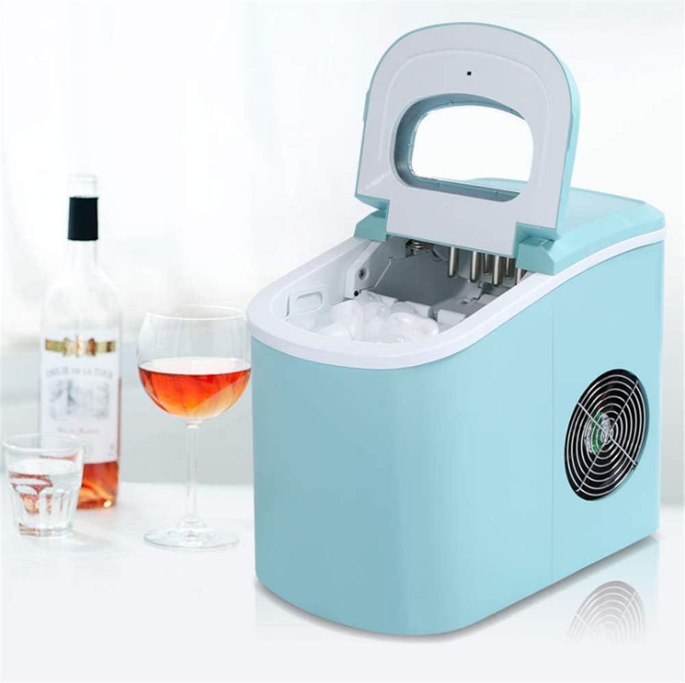 ZMXZMQ Automatic Ice Maker, Counter top Portable, 15KG per Day Ice Maker Machine,blue
