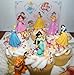 Disney Princess Set of 7 Cake Toppers Cupcake Toppers Party Decorations w/ Rajah