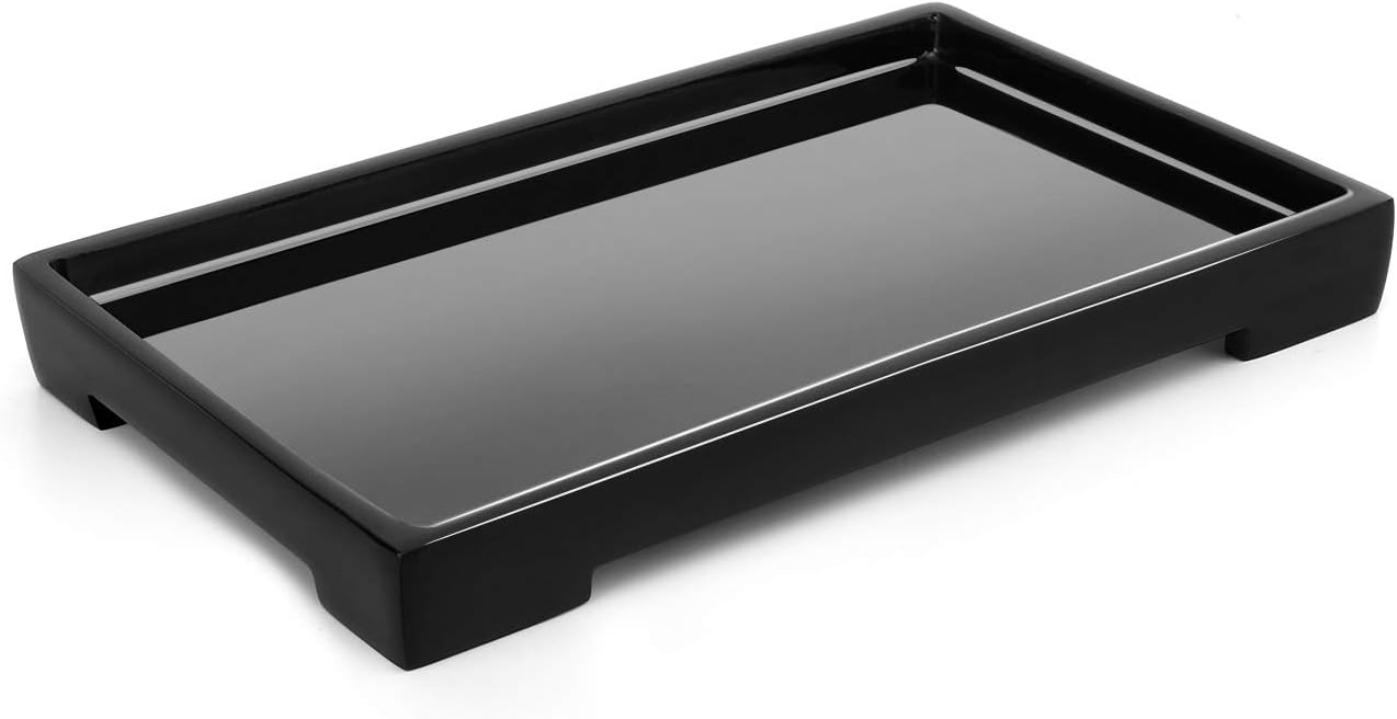 Luxspire Vanity Tray, Toilet Tank Storage Tray, Resin Bathtub Tray