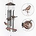 BlessedLand Bird Wind Chimes-4 Hollow Metal Tubes -Wind Bells and Birds Wind Chime with S Hook for Indoor and Outdoor
