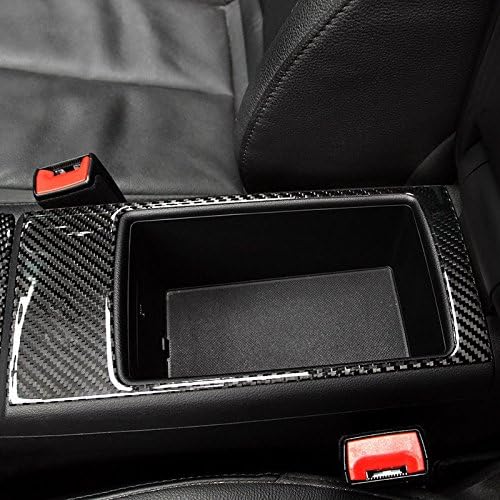 Macxy Carbon Fiber Car Control Armrest Storage Box Panel Cover Trim Sticker For Audi A3 8V 2013-2016 Car Styling