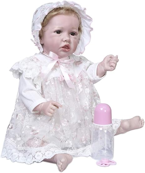 Amazon Co Jp 56cm生まれ変わった幼児の赤ちゃん人気の生まれ変わったベベ人形のプリンセスドレス手作りコレクタブルアート人形お風呂のおもちゃ ホーム キッチン